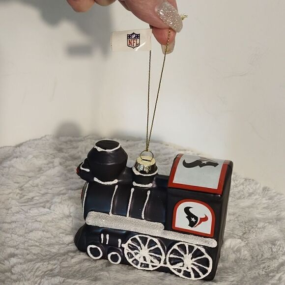 NFL Houston Texans Glass Christmas Ornament - Picture 3 of 7